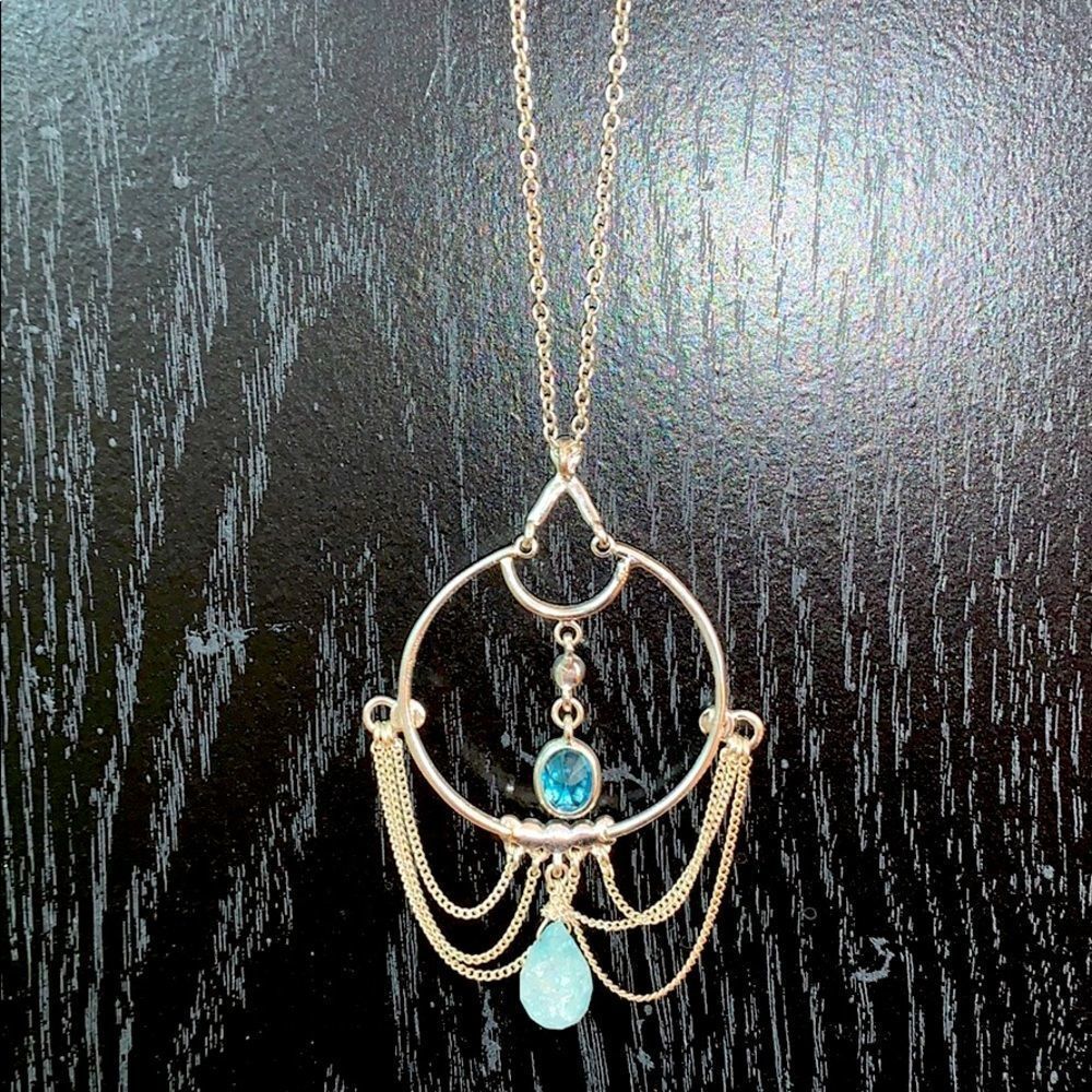 Apt 9 — Beautiful Silver + Turquoise Necklace